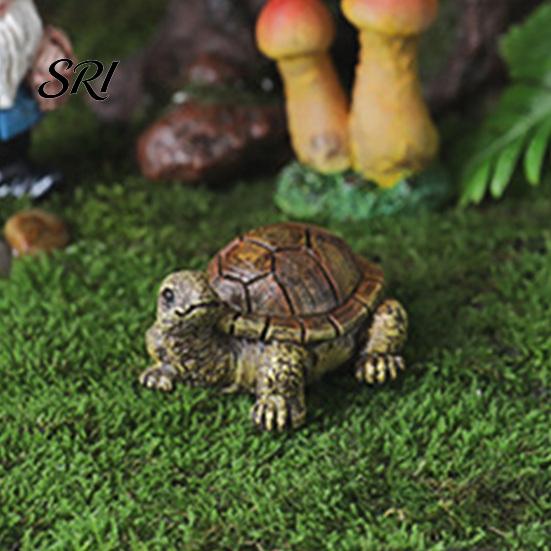 Fish Tank Ornaments Micro Landscape Turtle Figurines Waterproof Resin Miniature Realistic Sculptures Statue for Tanks Potted Plants Moss Gardens