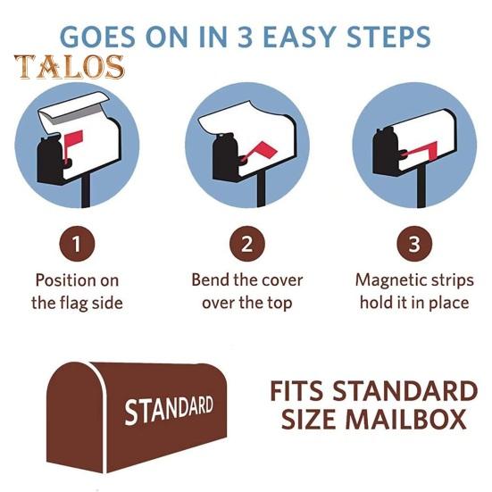 Mailbox Cover Halloween Themed Magnetic Mailbox Wrap Colorful Gothic Mailbox Sleeve for Garden Yard Home Outdoor Decor