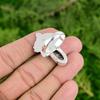 925 Sterling Silver Natural Rhodonite Art Deco Multi Stone Promise Ring Jewelry