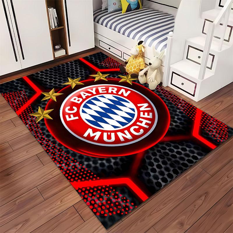 FC Bayern Munich Logo Carpet Suitable As a Non-slip Mat for the Living Room or Bedroom Sofa