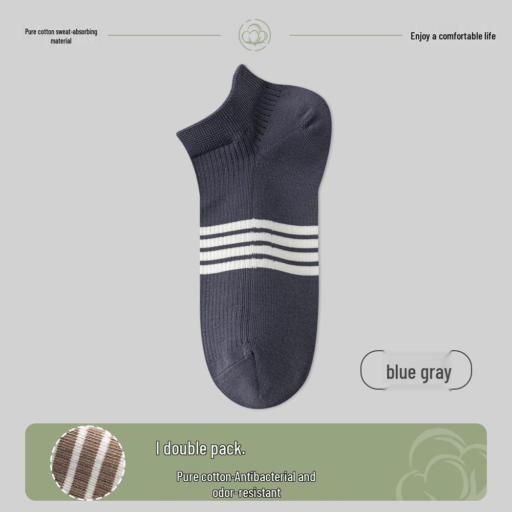 

Мужские весенне-летние дышащие полосатые хлопковые носки-лодочки с защитой лодыжки - Тонкие, Влагоотводящие, Антибактериальные, Невидимые носки Men s One Size (40-45)