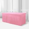 4ft 6ft Sizes Stretch Table Skirt Tutu Ruffled Tablecloth Table Cover Classroom Teacher Desk Back to School Supplies