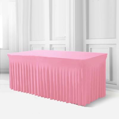 4ft 6ft Größen Stretch Tischrock Tutu Rüschen Tischdecke Tischabdeckung Klassenzimmer Lehrerpult Schulanfang Zubehör