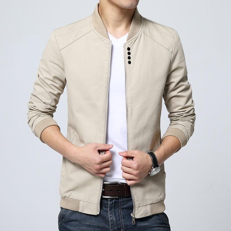Jacke Herbst und Winter Koreanische Version Trend Slim Casual Stehkragen Herrenbekleidung