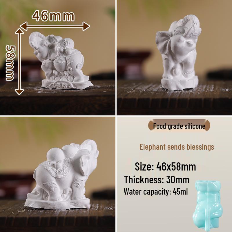 Teddy Bear Silicone Mold for DIY Crafts and Incense Stones