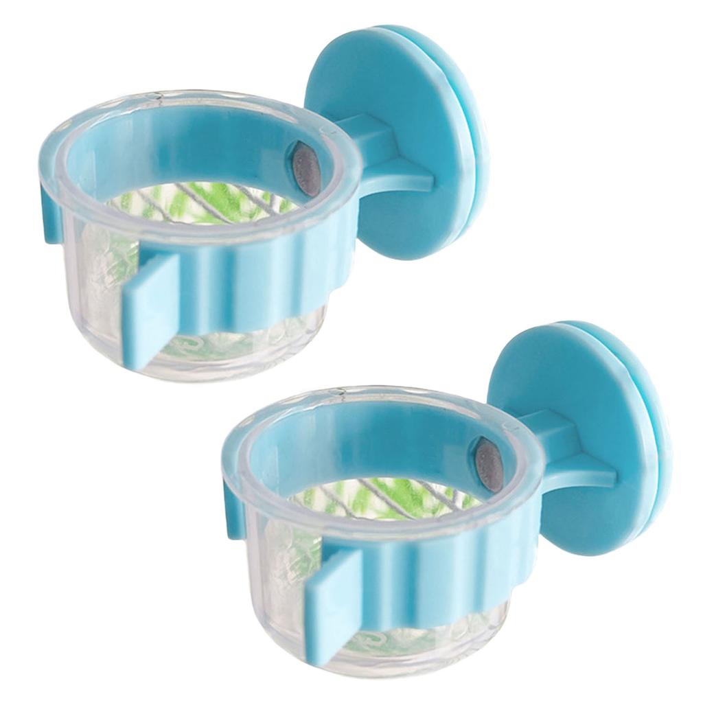 2Pcs Durable Feeding Cup Bird Feeder Bowls With Clips Pet Bird Bowls With Clips Parrot Water Bowl For Easy Attachment