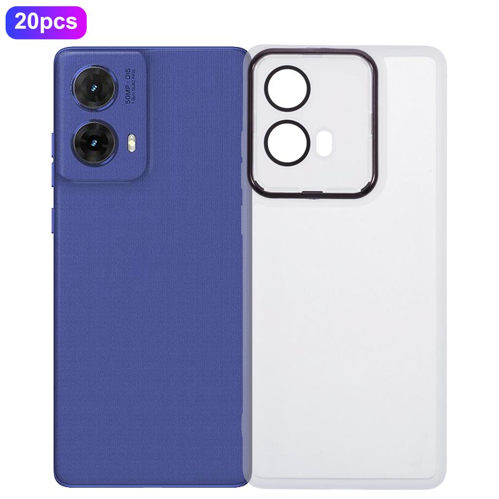 Bulk Purchasing 20Pcs For Motorola Moto G85 5G Case Electroplated Camera Frame TPU Phone Cover Precise Cutouts