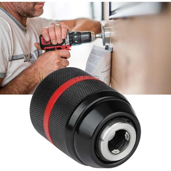 Keyless Chuck, Multi Keyless Hand Drill Chuck 1/2-20UNF Mount Self-tighten Replacement Drill Chuck for Rotary Tools Accessories