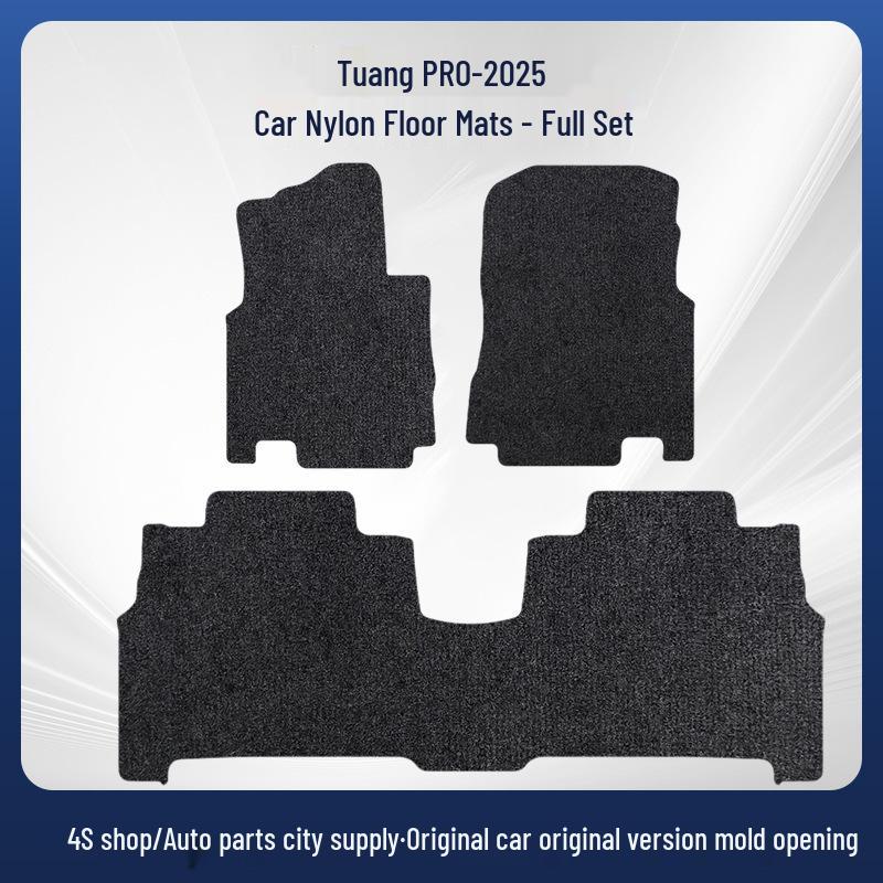 Black Nylon Wear-Resistant Floor Mats for SAIC Volkswagen Teramont Pro-25