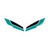 For MT-09 MT 09 Mt09 2024 2025 Motorcycle Sticker Decal 3D Protection Decals Waterproof Midnight Cyan