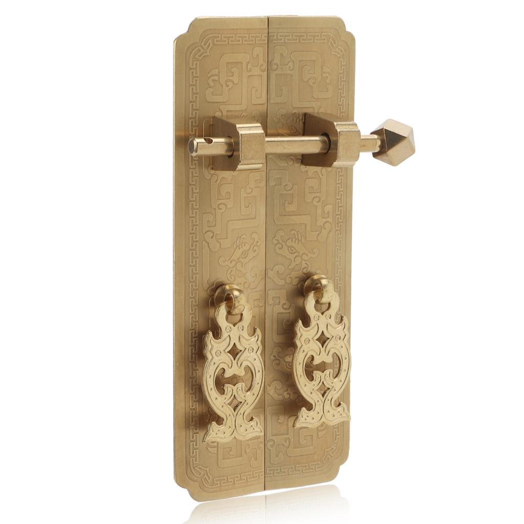 16cm Antique Drawer Handle Dragon Pattern Chinese Pull Handle Antique Elaborately Carved Bronze