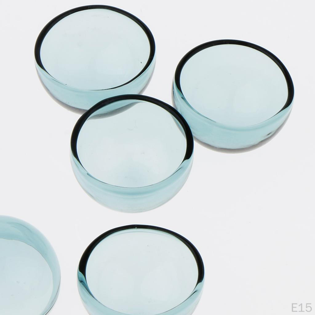 6 Pcs Pendant Charm Half Globe Glass Container for