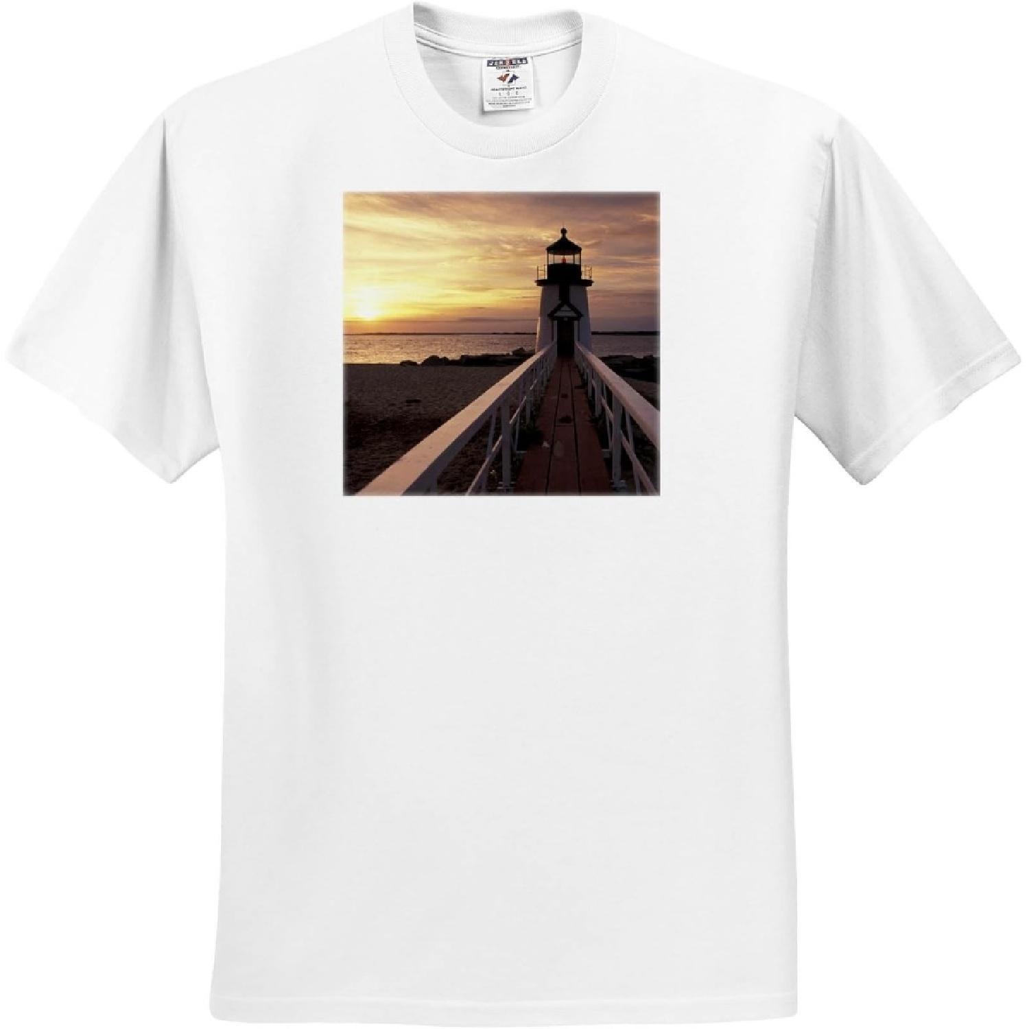 3dRose, Massachusetts, Nantucket, Brant Point Lighthouse - US22 WBI0783 - Walter Bibikow, T-Shirt S