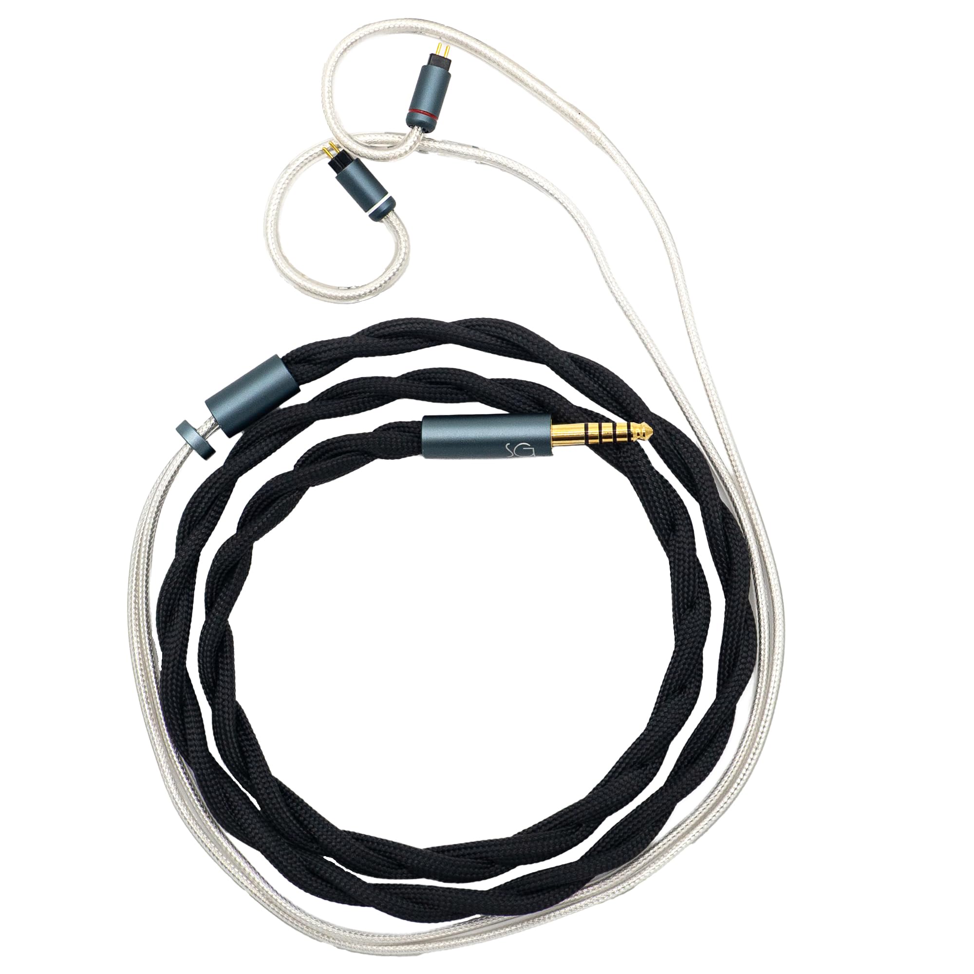 

SoundsGood Hyle Handmade 4N Pure Silver Enamel Copper High Purity Single Crystal Copper Silver Plated Copper Earphone Upgrade Cable Replacement Cable