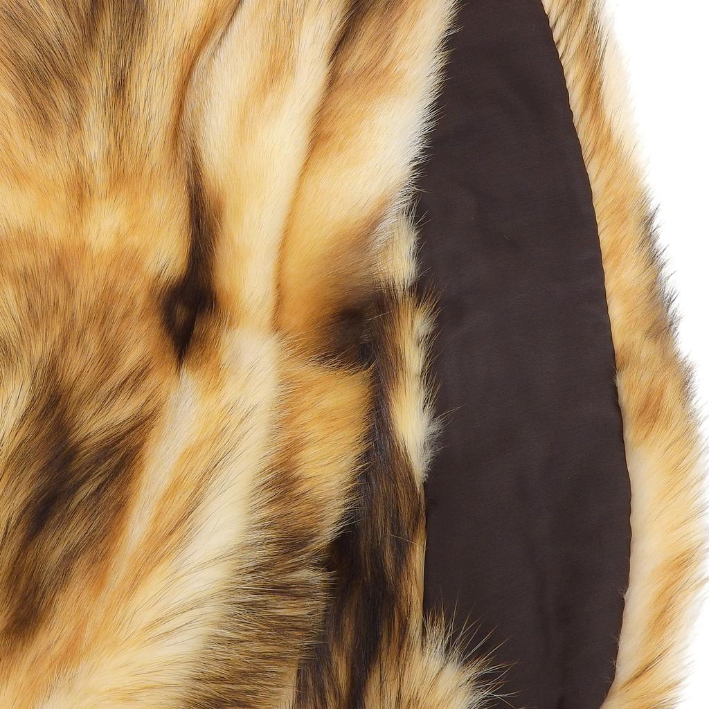 Excellent LOUIS VUITTON Scarf Stall shawl brown beige black Fitch Women Used