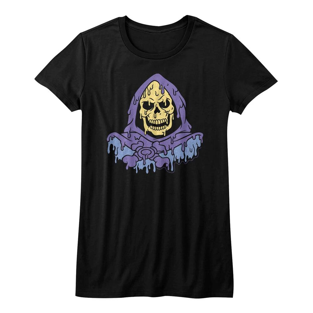 Masters Of The Universe Cartoon Melty Skeletor Bust Women s Fitted T Shirt 2XL