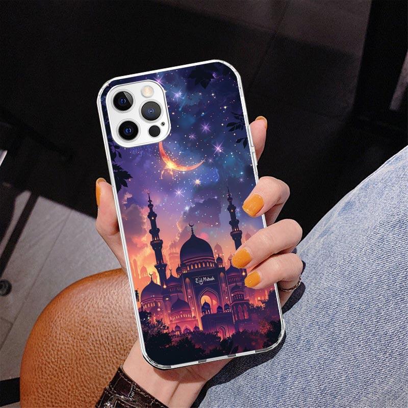 Islam Muslim Mosque Phnoe Case for Iphone 17 Air 16 16E 11 12 13 Mini 14 Plus 15 Pro Max 7 8 + SE 2020 Phone Cover Coque