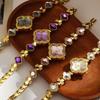 Fashionable temperament, light luxury, diamond studded bracelet, women's quartz watch, clover shaped wristwatch