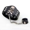 Versatile and Fashionable Zinc Alloy Skull Head Trendy Accessory-punk Cuff Bracelet Pendant Ring Electroplated Unisex