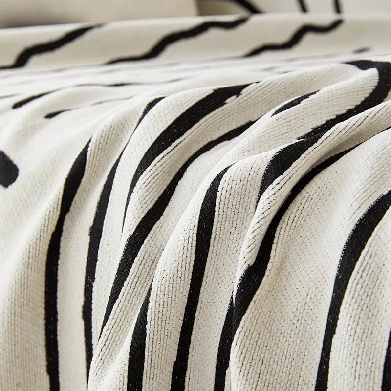 1 Stück Nordische Sofa-Überwürfe Outdoor Camping Picknick Große Decke Freizeit Entspannung Strandtuch Weiß Reise-Decke Quasten Leinen