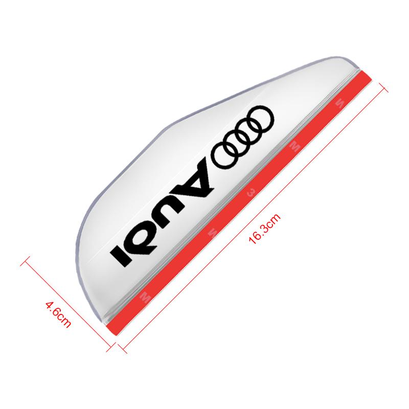 2Pcs Car  Rear View Side Mirror Rain Board Eyebrow Guard Sun Visor For Audi A5 A3 A4 A6 A7 A8 Q2 Q7 Q3 Q5 Q8 B5 B6 B7 B8 B9 Q7 8P 8V 8L