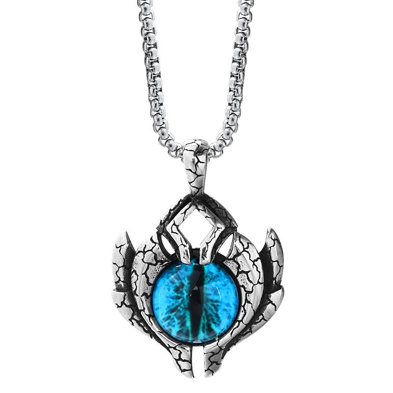 Devil's Eye Retro Street Trendy Men's Accessories Versatile Hip-Hop New Pendant Necklace