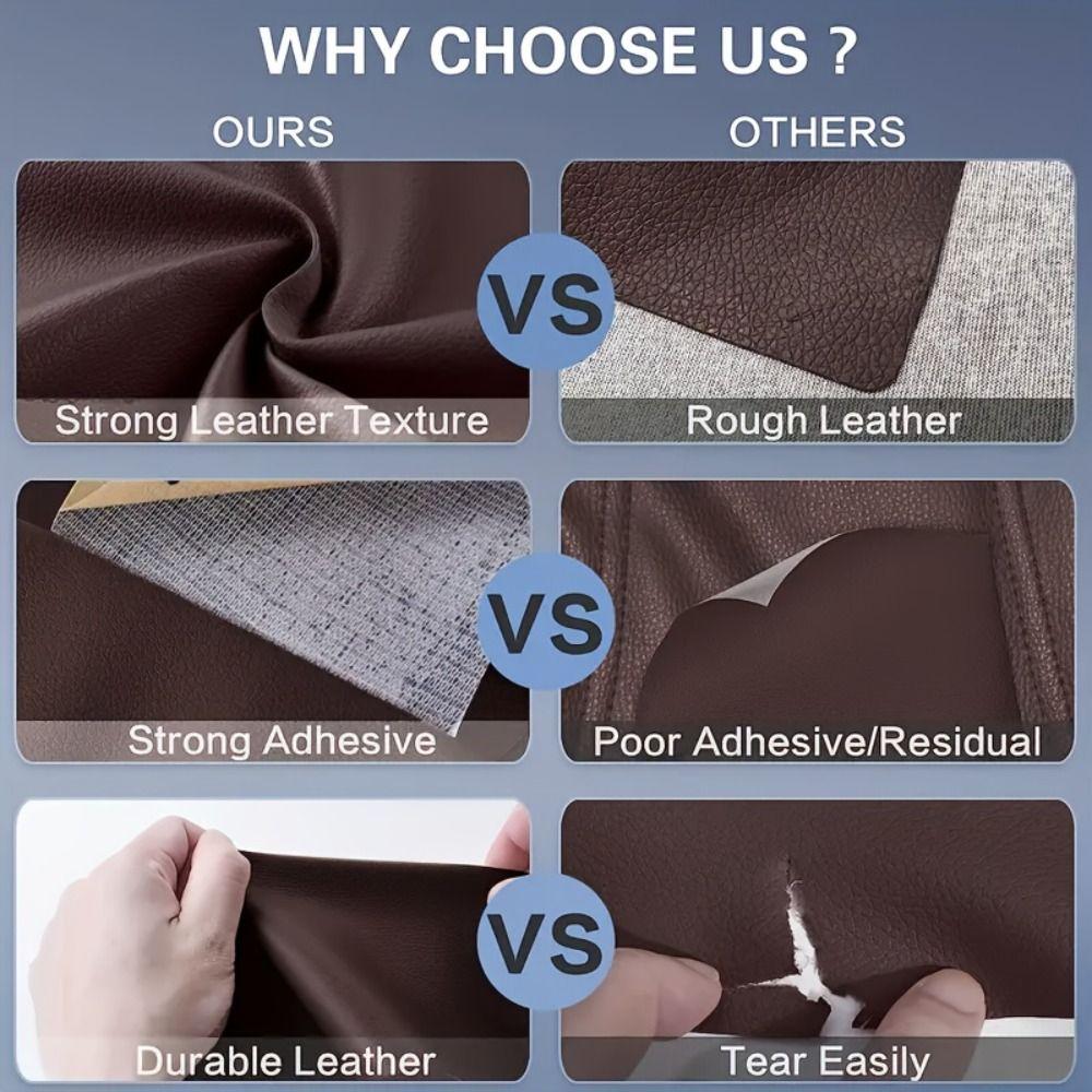 Dust-proof Leather Repair Patch Tape Self Adhesive Home Sheets Sticker Patches  Chair
