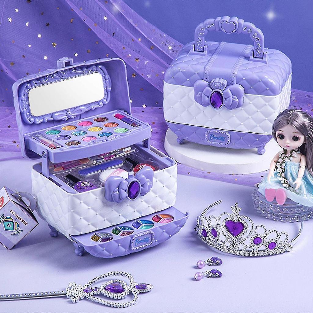Kids Washable Makeup Girls Toys - Girls Makeup Kit For Kids Make Up Set Real - Pengj