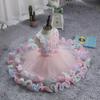 Children's Lace Princess Dress for June 1st Performance – Flower Girl Puffy Dress for Small & Medium-Sized Kids