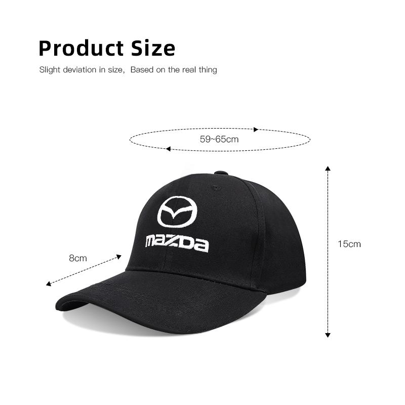 MazdaSpeed Embroidery Car Baseball Cap Adjustable Casual Hats For Mazda 2 3 6 5 Atenza CX3 CX5 MX5 CX7 Axela CX30 CX90 CX60 CX50