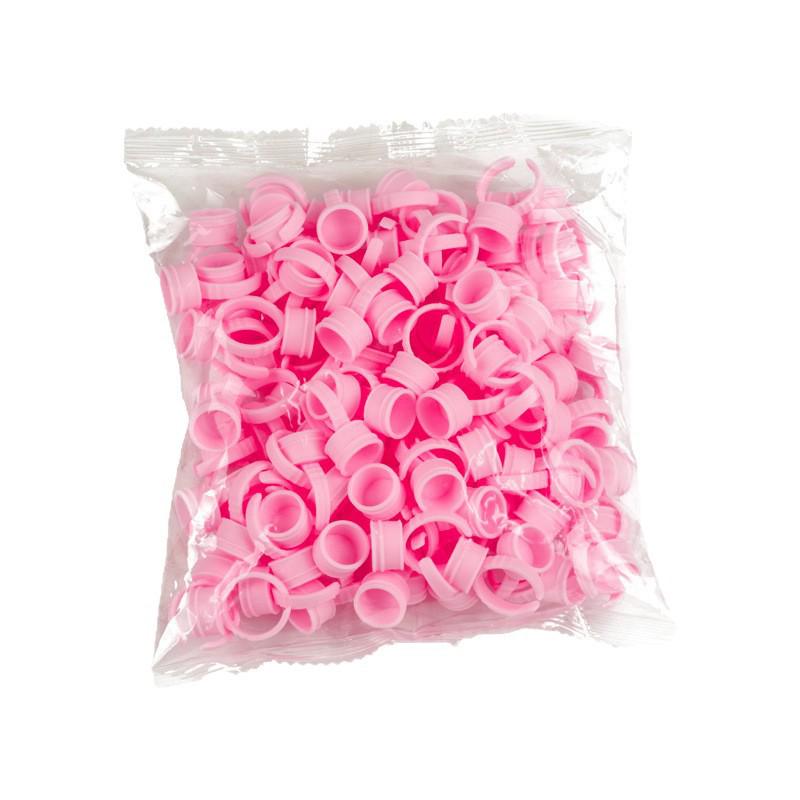 100 Eyelash Glue Ring Cups for Grafting & Tattooing