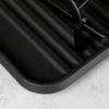 Large Drainer for Dishes, Plates, Cutlery, 2-tier, Black