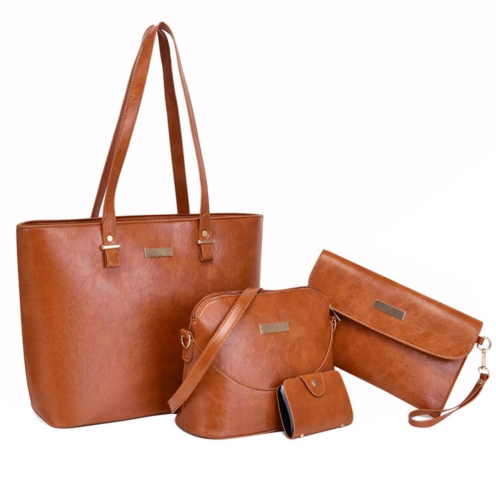 

Women s large-capacity four-piece mother-in-law bag set that can be carried on one shoulder and across the body