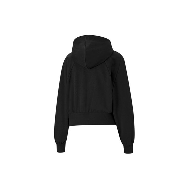 Puma Pi Printed Drawstring Short Sports Hoodie Women hoodies Black 531352-01