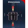 VEHICODE Automatic Transmission Filter Kit, ATF Trans Fluid Oil Filter Compatible With Honda Accord Civic Pilot Ridgeline Odyssey Element Fit CRV,