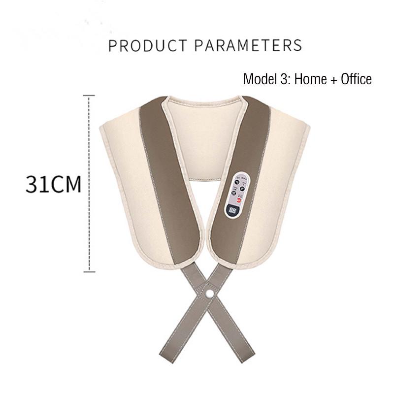 Rücken- und Nackenmassage Elektrisches Körpermassagegerät Infrarotbeheiztes Knetgerät Büro und Zuhause Elektrisches Nackenrollenmassagegerät Entspannung