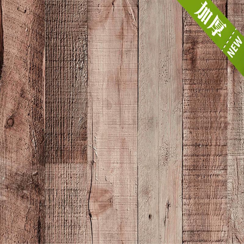 Natural wood dark gray wood retro self-adhesive wood wallpaper self-adhesive paper peeling wallpaper home decoration kitchen