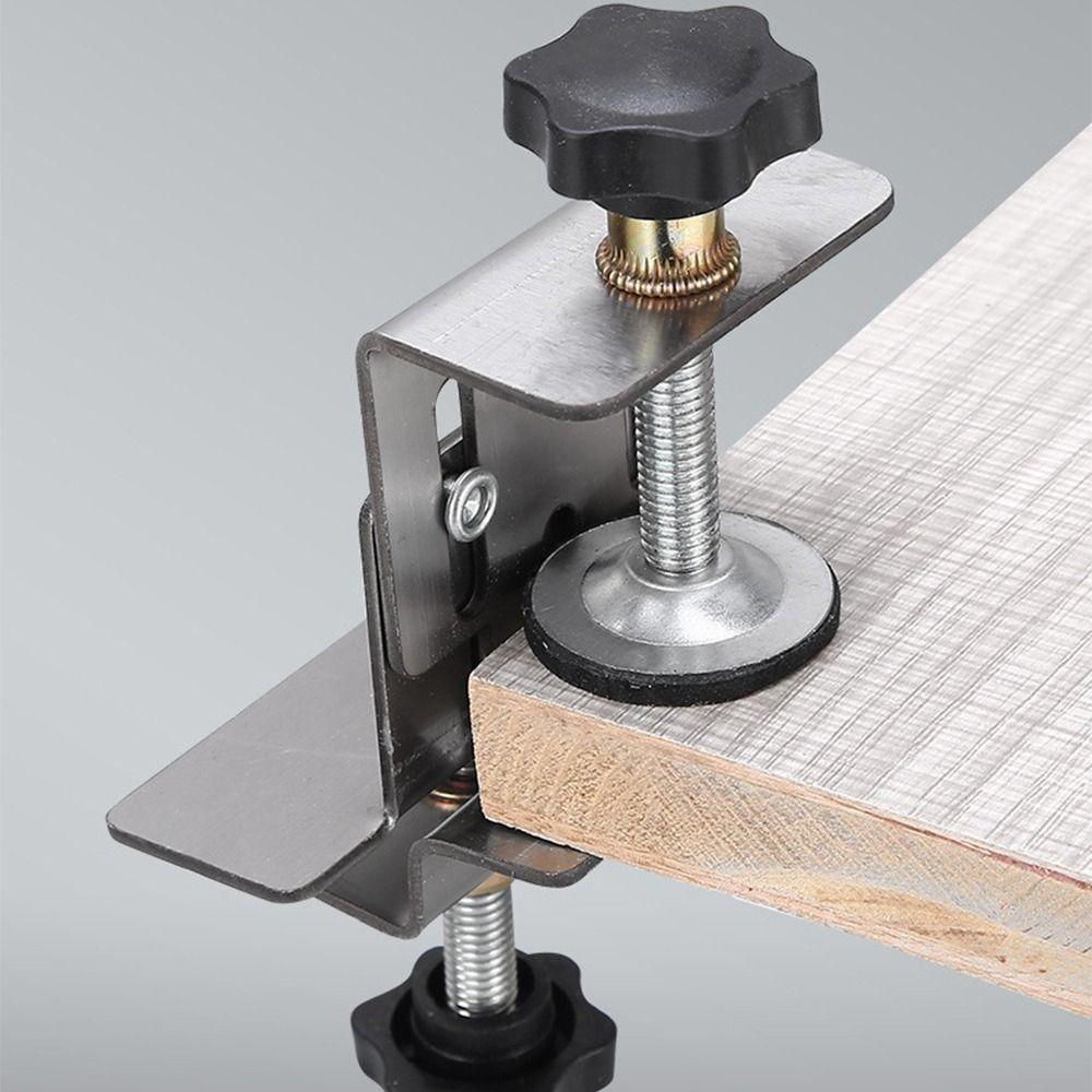 Adjustable Cabinet Door Installation Positioner Effort Stainless Steel Cabinet Door Mounting Jig Thickened Save Time