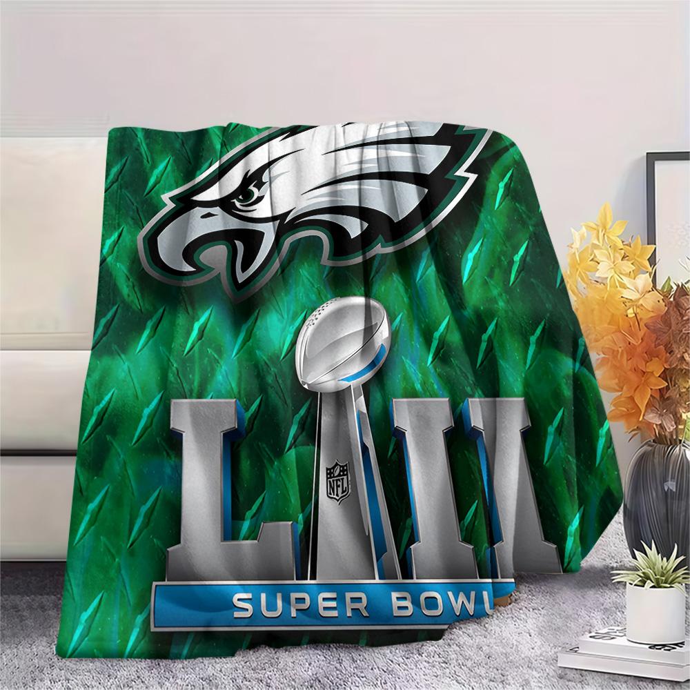 Philadelphia Eagles Print Flannel Blanket, High Quality Comfortable for All Seasons, Home Decor, Warmth and Comfort, Perfect for Christmas Gifts