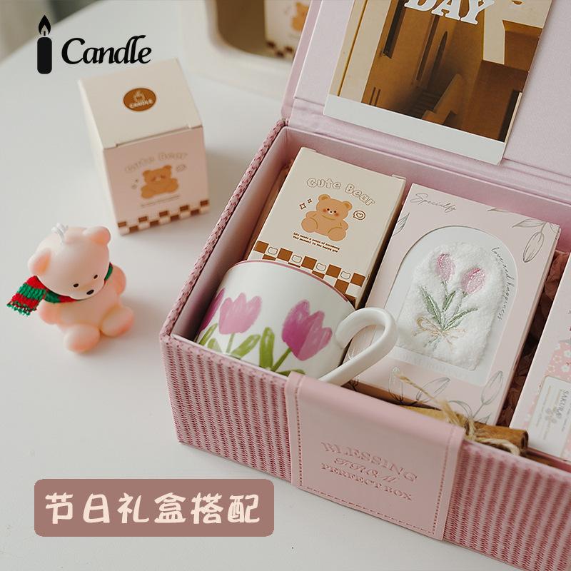 Bear Scented Candle Souvenir Gift, Handmade Creative Cute Atmosphere Fragrance Animal Modeling Wax