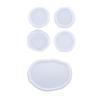 Crystal Epoxy Casting Mold Coasters Resin Molds Silicone Cups Mats Tray Moulds