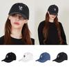 3D Monogramm Stickerei Oversized Ball Cap SchwarzDenim [VARZAR]