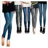 Korean Style Elastic Slim-Fit Women's Jeggings - Spring/Autumn Nine-Point Length