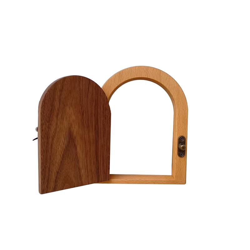 1Pc Switch Panel Indoor Wall Stickers Cute Decorative Frame Creative Solid Wooden Anti-electric Protection Cover