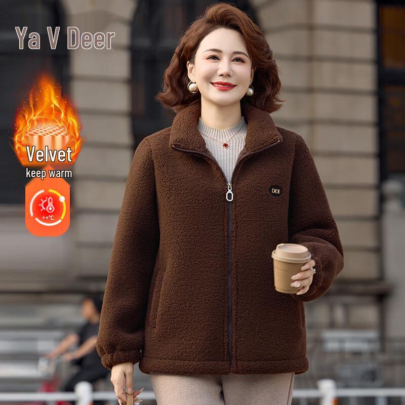 

Yalu Women s Granular Fleece Winter Jacket 3XL