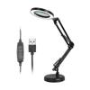 Magnifying Glass With 64 Leds Desk Lamp 8 Times Magnification 10 Levels Of Adjustable Brightness Dimmable - JA