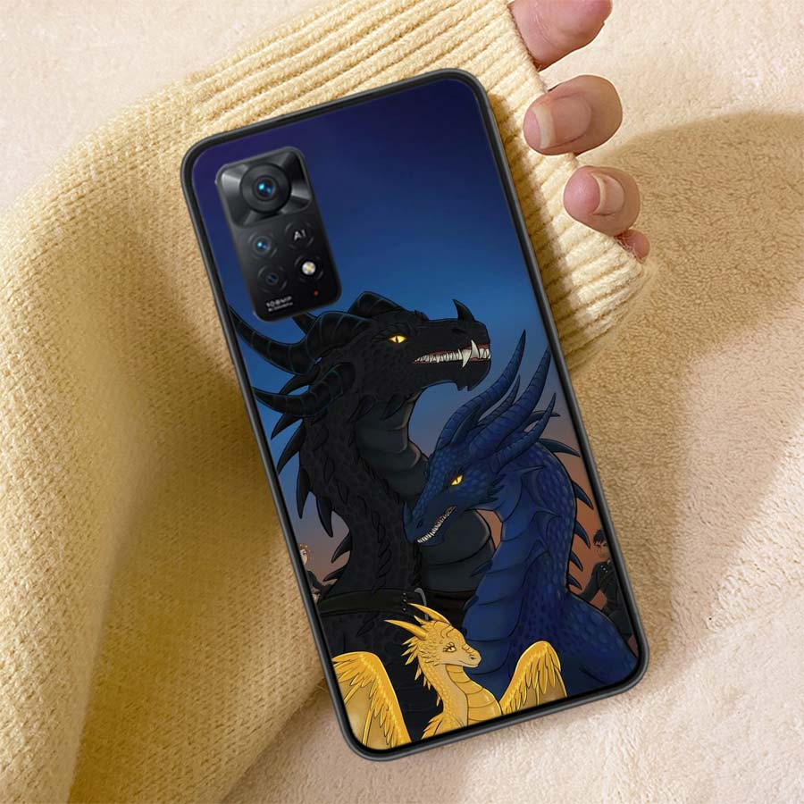 F-Fourth W-Wing Dragon Phone Case For Redmi Note 13 14 15 Pro Plus 12 13C 12C 15C 9 10 10C 9T 9C 9A TPU Soft Cover Clear Cell Ca