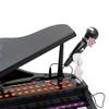 Keyboard for Kids with 37 Keys, Stool Piano with Microphone, LED Teaching Mode, Recording, Piano Musical Instrument for Children 3-6 Years Black
