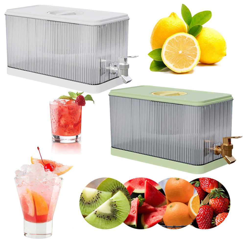 1.2 Gallon Beverage Liquid Drink Container with Lid Cold Water Pitcher Milk Lemonade Dispenser Lemonade Stand Juice Jug