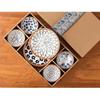 Japanese Ramen Bowls Dish Set, Porcelain Dessert Bowls for Rice | Soup | Snack | Side Dishes | Yogurt | Ice Cream - Coloful Cute Bowl Sets Microwave